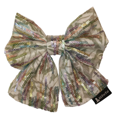 Colored Glitters Sailor Bow Tie | Collar Insert/ Pull On