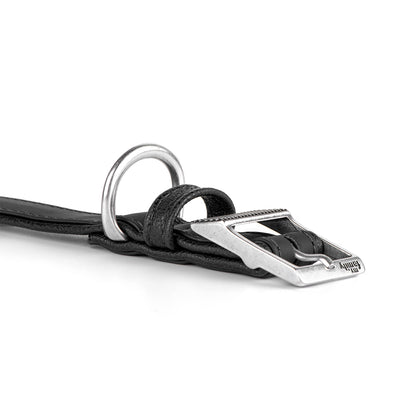 MyFamily Bilbao Dog Collar in Fine Crafted Black Leatherette