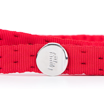 MyFamily Milano Dog Leash in Premier Quality Italian Red Nylon
