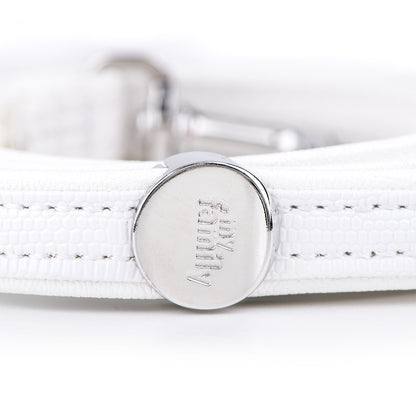 MyFamily Saint Tropez Leash in Fine Crafted White Leatherette
