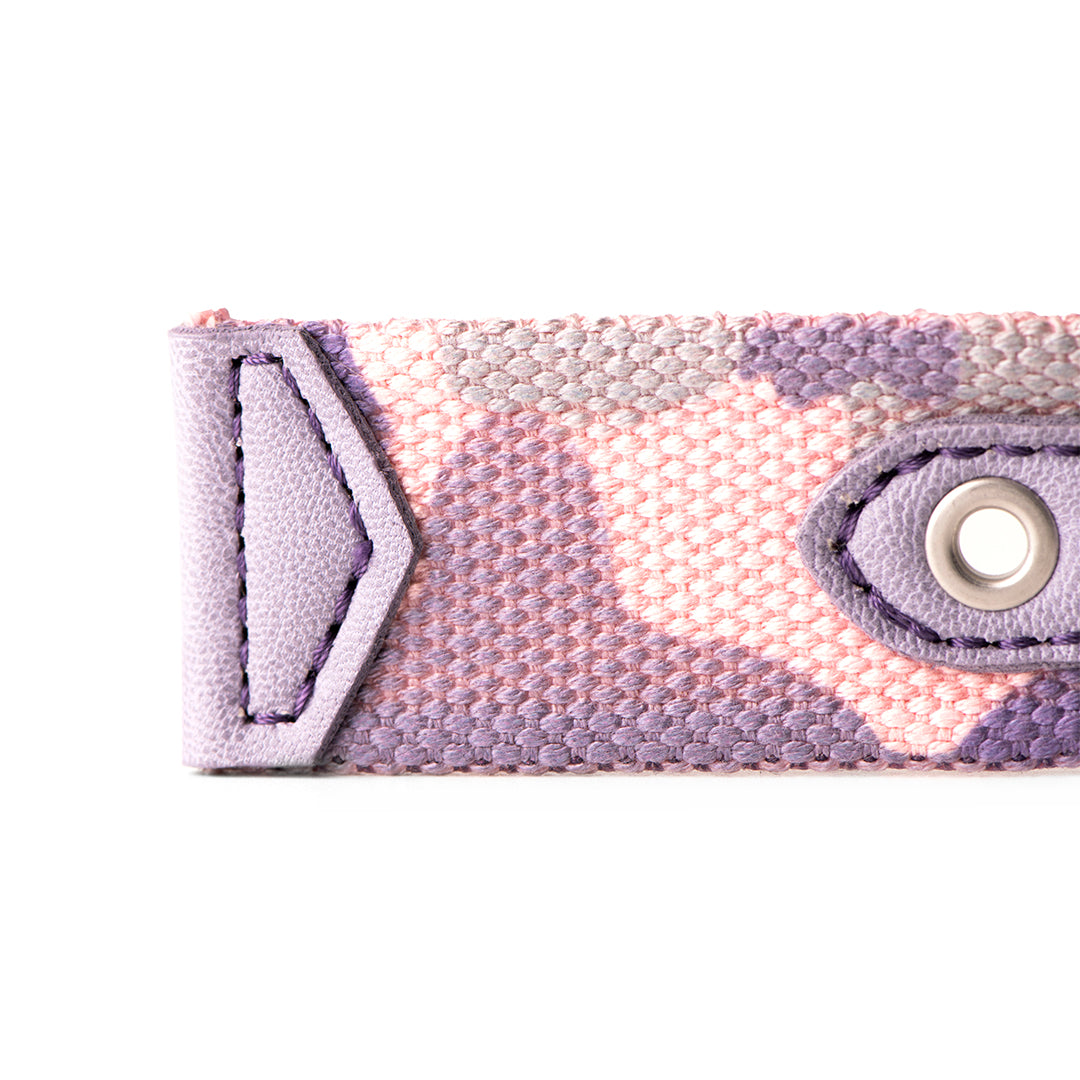 MyFamily West Point Dog Collar in Pink Camouflage Mixed Cotton