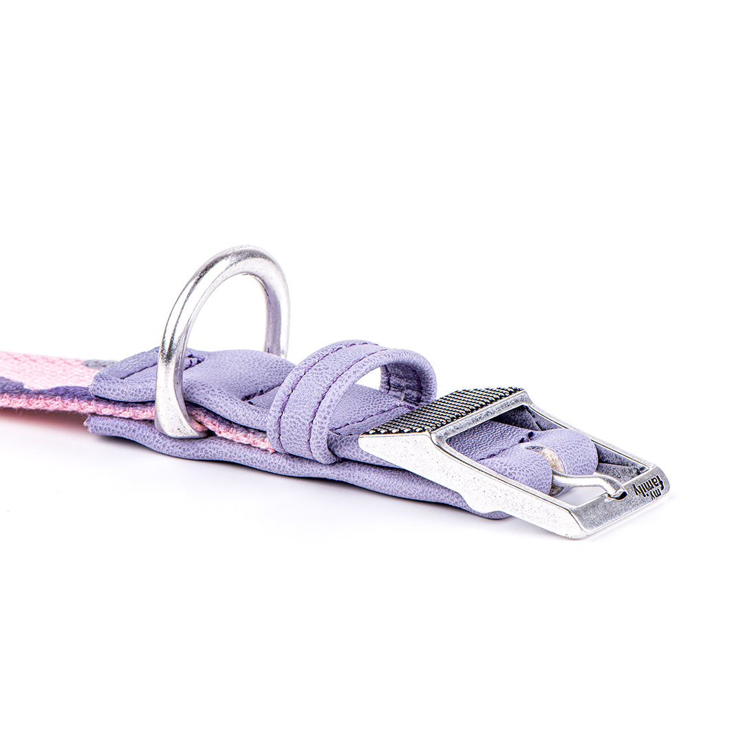 MyFamily West Point Dog Collar in Pink Camouflage Mixed Cotton