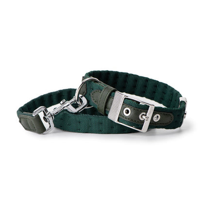 MyFamily Milano Dog Collar in Premier Quality Italian Green Nylon