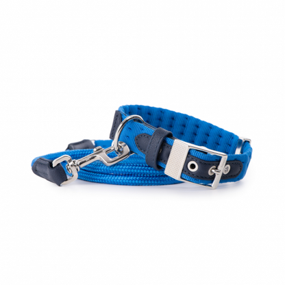 MyFamily Milano Dog Collar in Premier Quality Italian Light Blue Nylon